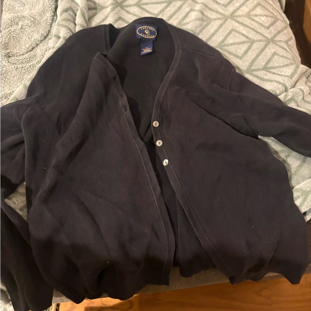 Black Cardigan Sweater